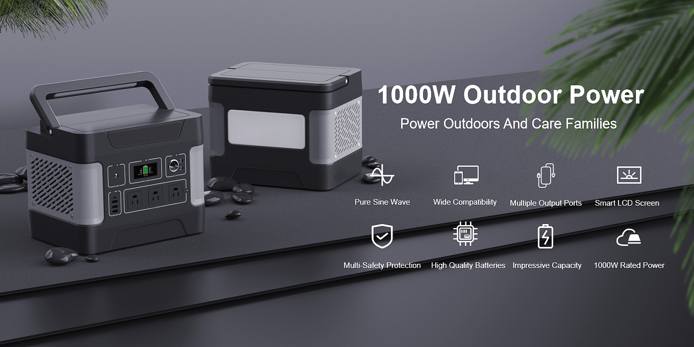 Ηλιακή γεννήτρια βαθιάς κύκλου 1000W για φόρτιση κινητού